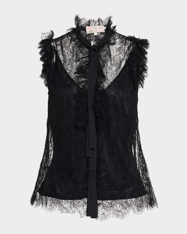 Sleeveless Lace Blouse with Cami